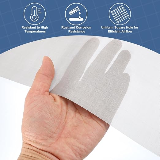 uxcell 300 Mesh 118" x 12" Woven Wire Mesh, 304 Stainless Steel Air Vent Filter - Image 5