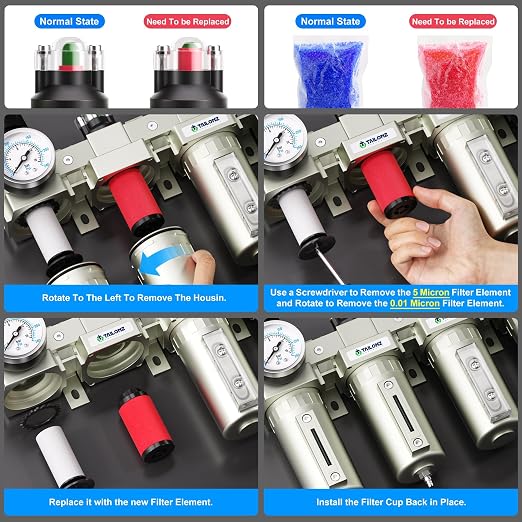 TAILONZ PNEUMATIC 0-240PSI 3/4 Inch NPT Industrial Grade 4 Stage Air Drying - Image 7