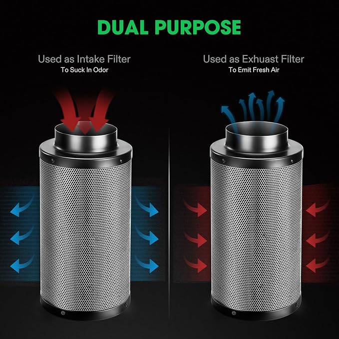 VIVOSUN 4 Inch Air Carbon Filter Smelliness Control - Image 4