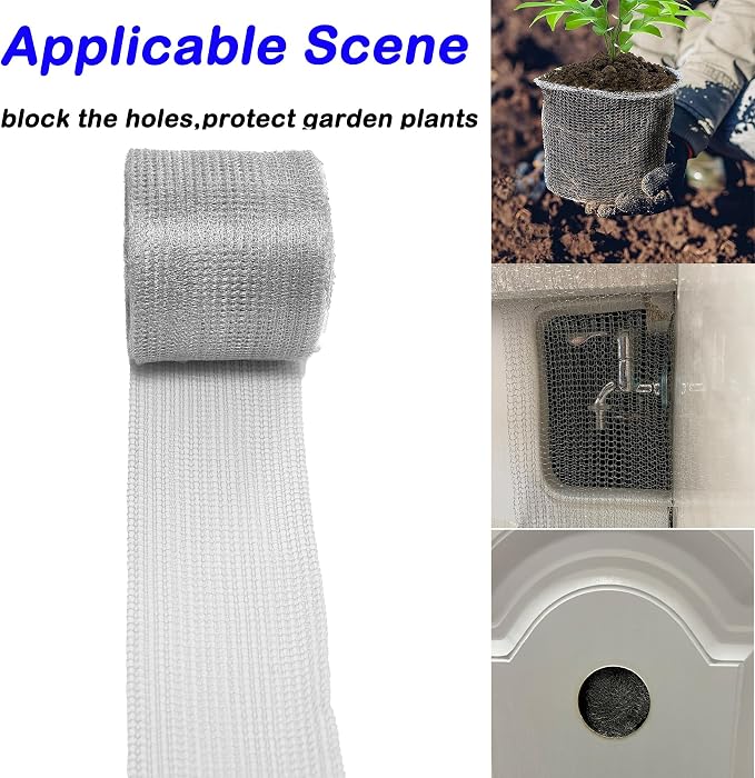 Wire Mesh for Mice Control 5 in X 36Ft, Hole Fill Fabric, Weep Holes Covers - Image 6