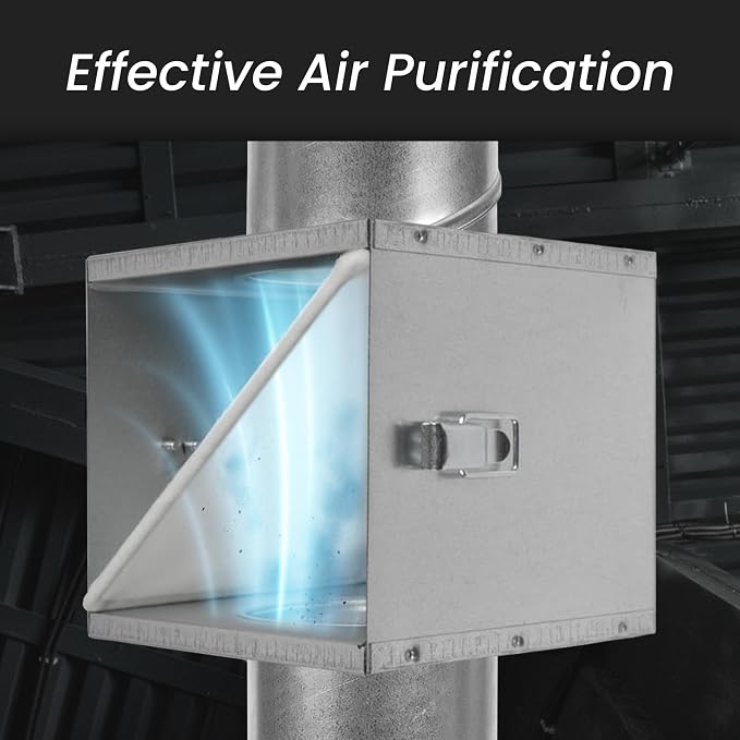 Repa Market 10" Duct Air Filter Box – Galvanized Steel Inline Dryer Filter - Image 3