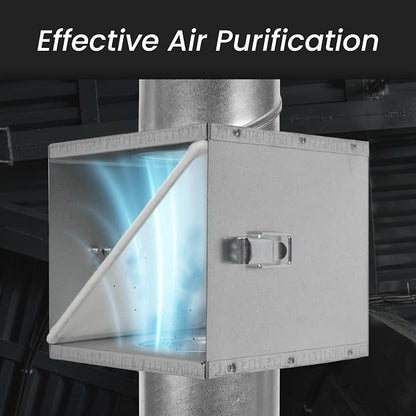 Repa Market 6" Duct Air Filter Box – Galvanized Steel Inline Dryer Filter - Image 3