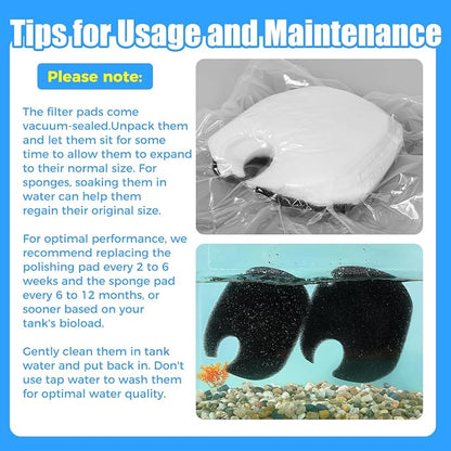 AQUANEAT 8 pcs Replacement Canister Filter Pads Compatible - Image 5