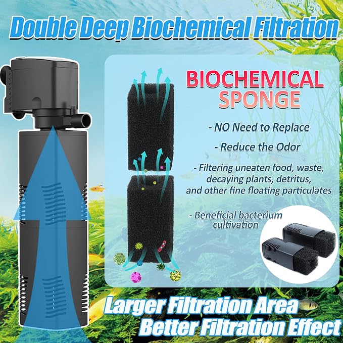 TARARIUM Fish Tank Filter Small Pond Filter - Image 3