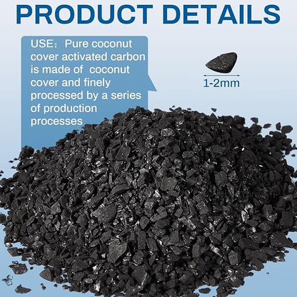 Timgle Bulk Water Air Filter Activated Charcoal Coconut Hull Granular Activated - Image 3