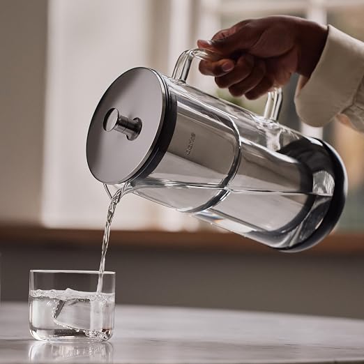 Aarke Purifier Regular 1.18L Glass Pitcher Bundle w/Steel Filter, 3 Enriched + - Image 9
