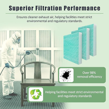 Spray Booth Air Filter Fiberglass Exhaust Green in Paint Booth 15g Green) - Image 3