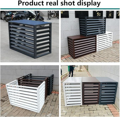 Aluminum Outdoor Condenser Protective Cover, freestanding Enclosure to Cover - Image 3