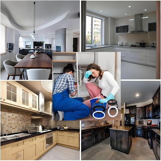 6PCS Kitchen Sink Filter Sealing Ring, Narrow Edge Rubber Gasket - Image 6