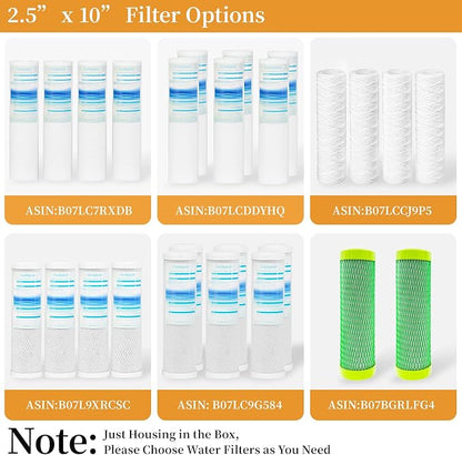 Geekpure 10-Inch Whole House Slim Water Filter Housing - Image 7