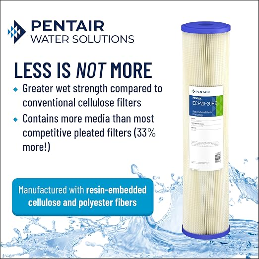Pentair Pentek ECP5-BB Big Blue Sediment Water Filter, Whole House Heavy Duty - Image 3