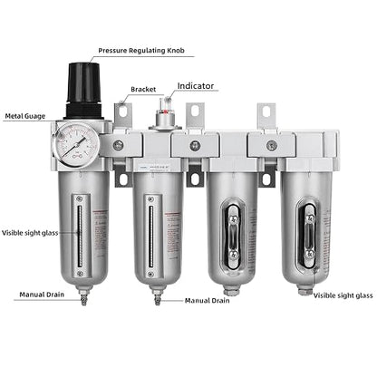 NANPU 1/2" NPT Industrial Grade 4 Stage Air Drying System - Image 2
