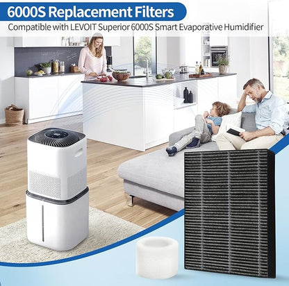 4-Pack Humidifier Premium Replacement Filters - Image 2