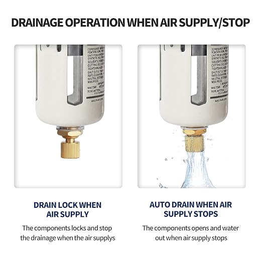 BLCH 3/8" NPT Air Compressor Water Separator - Image 2