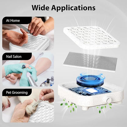 HAMARA Nail Dust Collector Replacement Filters 2 Pack – Reusable 6x7 Inch - Image 8