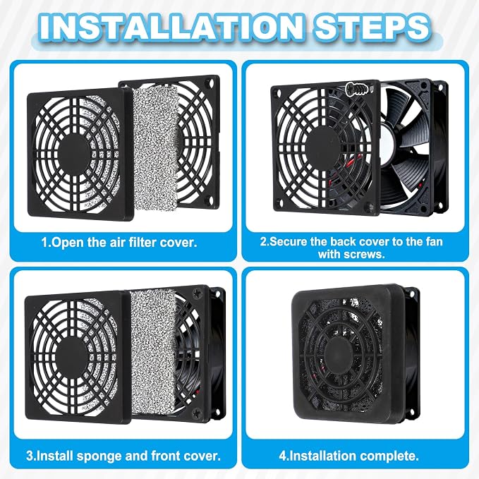 PATIKIL 50mm Fan Filter Grill - Image 5