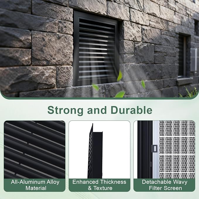 2-Pack 20"x20" Gable Vent - Image 3