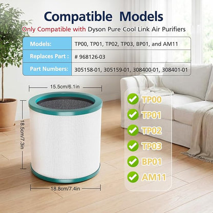 TP01 HEPA Filter Replacement Compatible - Image 2