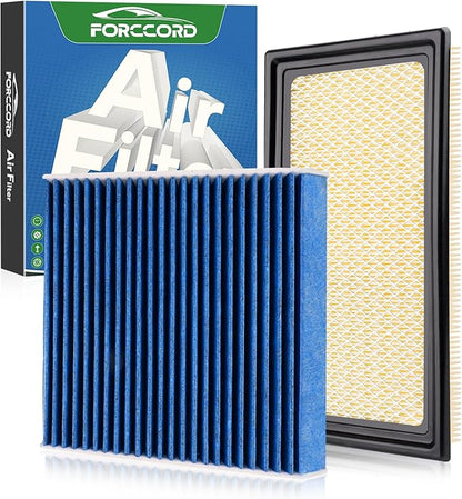 Cabin & Engine Air Filter Fit for Explorer 11-19, Flex 10-19, Fusion 10-12 by Forccord