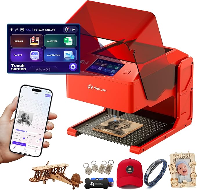 AlgoLaser 10W Laser Engraver Machine: Portable & Smart by AlgoLaser