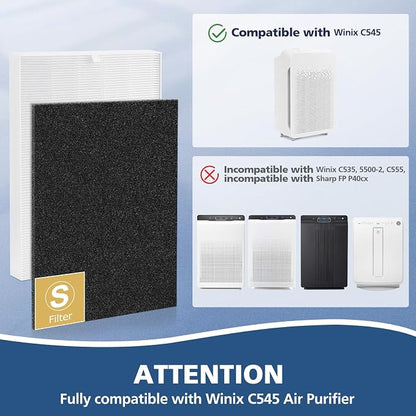 C545 HEPA Replacement Filter S Compatible - Image 2