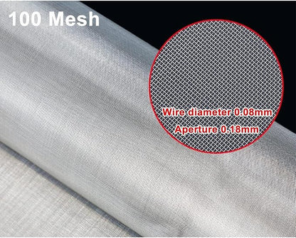 304 Stainless Steel Metal Filter Mesh Panel 100 Mesh, Woven Wire Cloth Sheet - Image 3