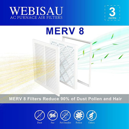 10x10x1 Air Filter MERV 8 MPR 600 4Pack Furnace Filters Pleated HVAC AC Furnace - Image 3