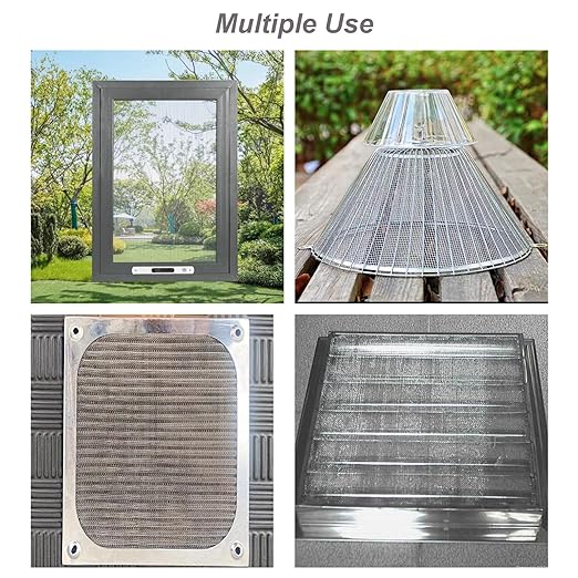 Stainless Steel Mesh Screen, 15.7"x47.2", Woven Fine Wire Mesh, Window Screen - Image 6
