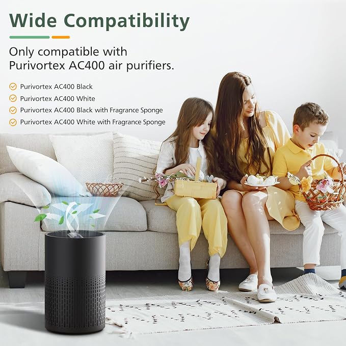 2 Pack AC400 Air Purifiers Replacement Filter - Image 2