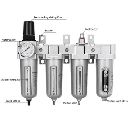 NANPU 1/2" NPT Industrial Grade 4 Stage Air Drying System - Image 3