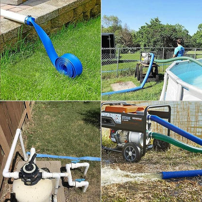 Eastrans 2.5" x 50 FT Pool Backwash Hose, Flat 4 inch Width, Heavy Duty Flat - Image 9