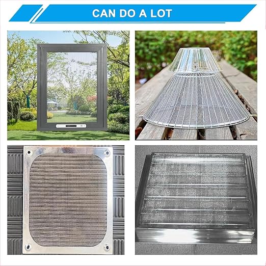 Stainless Steel Mesh Screen 10Mesh 304, 15.7" x 47.2" Metal Mesh Screen - Image 7