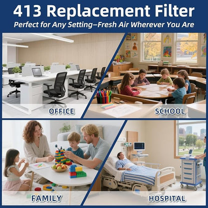2 Pack 413 Replacement Air Filter, MERV 13, Actual Size: 16"x28"x4", Nominal - Image 7