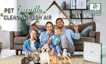 20x20x1 ECO POWER Air Filter MERV 10, Pleated HVAC AC Furnace Air Filters - Image 5