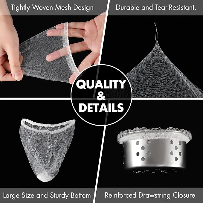 400 Pack Kitchen Sink Strainer Mesh Bag, Anti-Clogging Disposable Sink Drain - Image 7