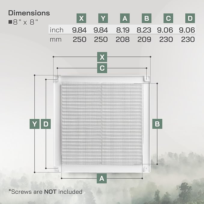 Vent Systems 8" x 8" Inch - Image 2