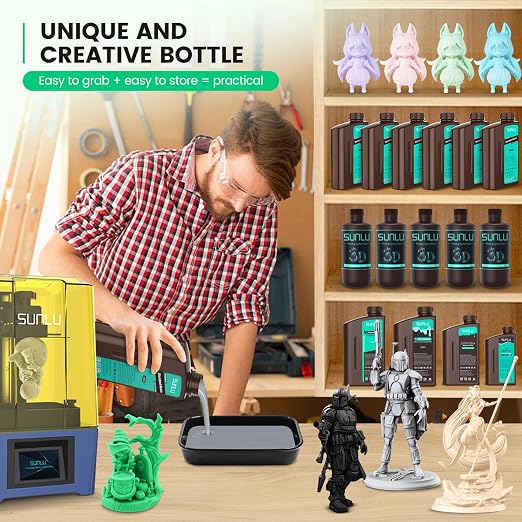 SUNLU 3D Printer Resin 3kg, Fast Curing Standard 3D Resin - Image 4