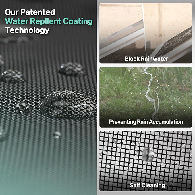 51in X 190in Window Screen Mesh, Replacement, Water-Resistant, Pet Resistant - Image 4