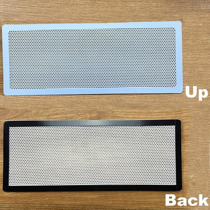White Floor Register Vent Screen Cover 4"x10" Magnetic - Image 5