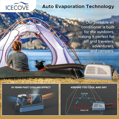 IceCove Portable Air Conditioner, 2500BTU Fast Cooling Car AC Unit, 250W Low - Image 8