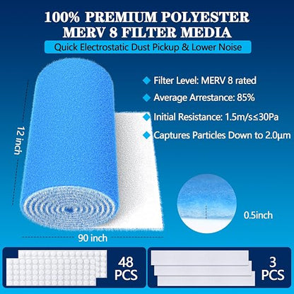 MERV 8 Air Vent Filters, Electrostatic Triple Vent Filter - Image 3