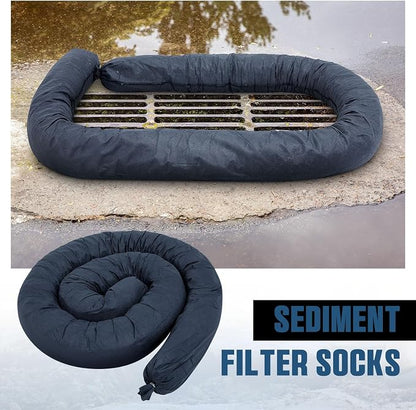 4 Pcs Sediment Filter Erosion Control Blanket Silt Fence Sock - Image 4
