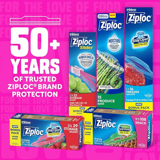 Ziploc Gallon Food Storage Bags, Stay Open Design - Image 8