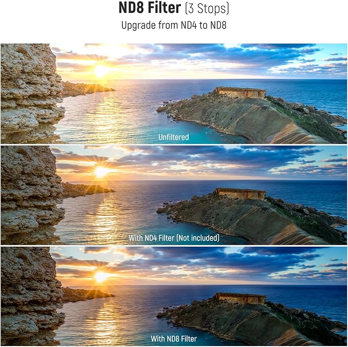 NEEWER 49mm UV CPL ND Lens Filter Kit, UV Protection + Circular Polarizing + - Image 4