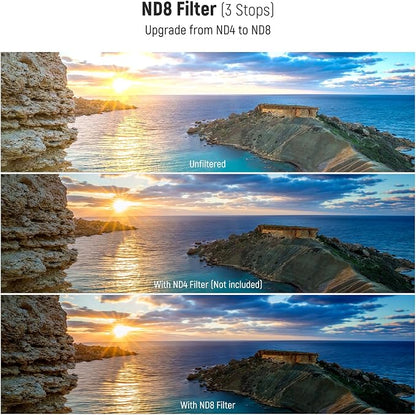 NEEWER 72mm UV/CPL/ND Lens Filter Kit, UV Protection + Circular Polarizing + - Image 4