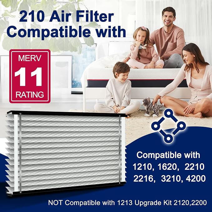 2-Pack 210 Air Filter Replacement Compatible - Image 3