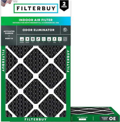 Filterbuy 16x30x1 Air Filter MERV 10 Odor & Allergy Defense by Filterbuy