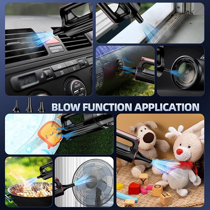 Handheld Vacuum Cleaner, 18000Pa 2 in 1 Cordless Car Vacuum Cleaner&Air Duster - Image 4