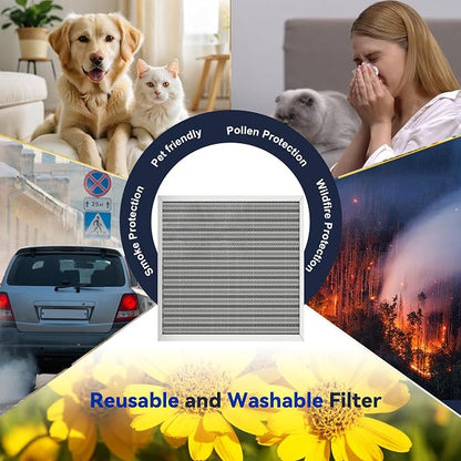 12x12x1 Reusable Air Filter, Electrostatic, Washable Lasts a Lifetime, Breathe - Image 7
