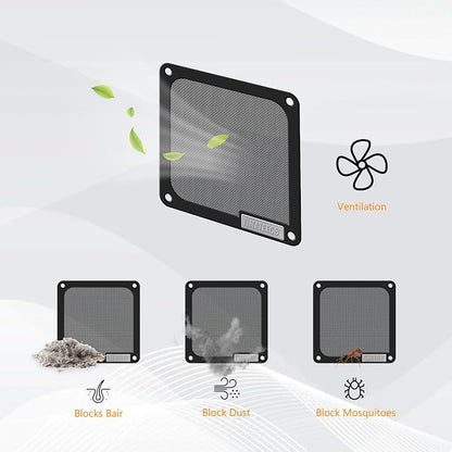 140mm PC Dust Filter for Computer Cooler Fan/PSU/Routers PVC 50 Mesh, Magnetic - Image 4